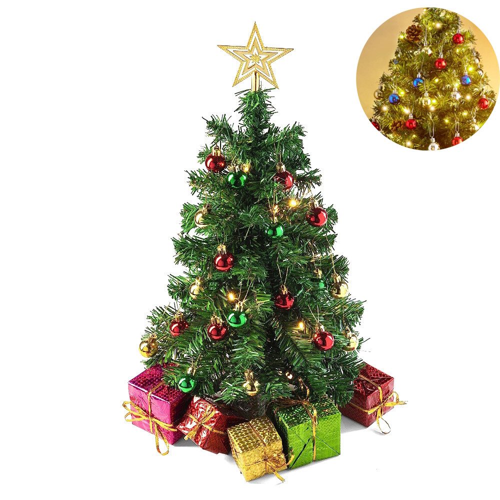 Bomiclss Künstlicher Weihnachtsbaum 45cm Mini Weihnachtsbaum,künstlich Weihnachtsbaum, für Festtagsdekoration, indoor outdoor geeignet für Tisch Partydécor