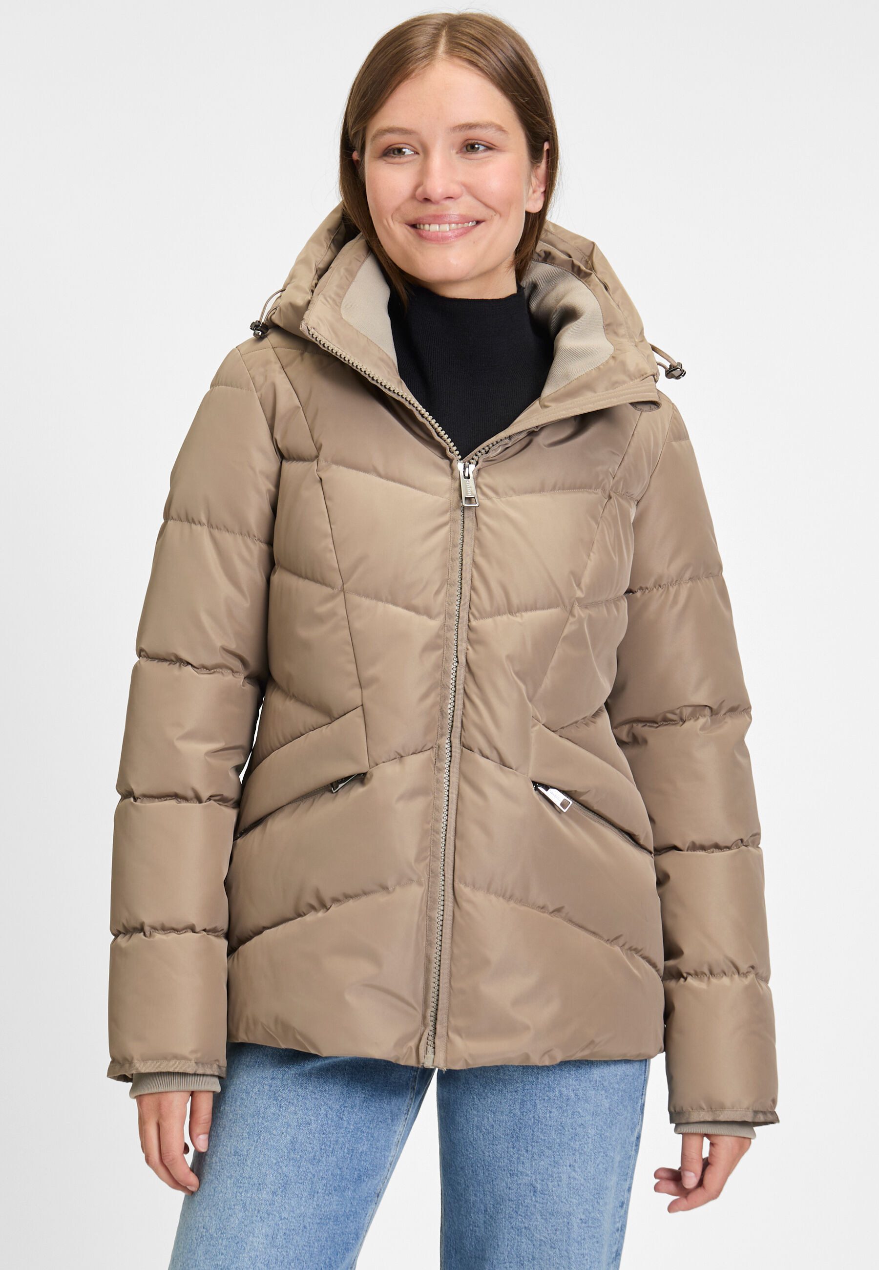 COVERED Winterjacke ANNA 2 (1-St) mit weitenregulierbarer Kapuze