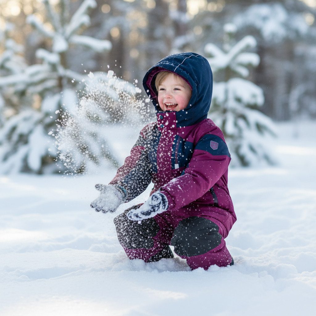 Killtec Schneeoverall Schneeanzug Kinder Skianzug orchidee/dunkelnavy Innenfutter aus Fleece