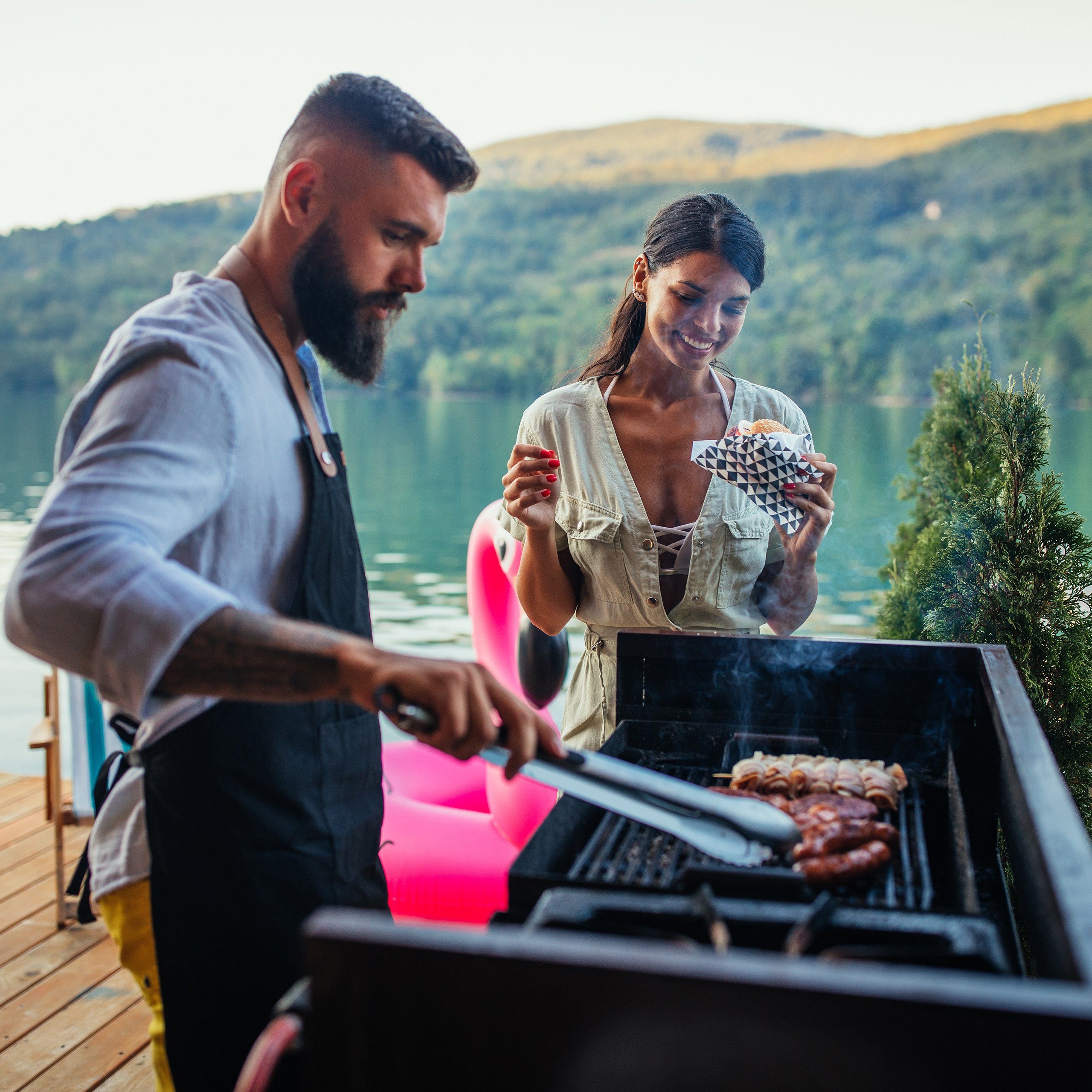 relaxdays Grillzange aus Edelstahl – Bild 3 von 5