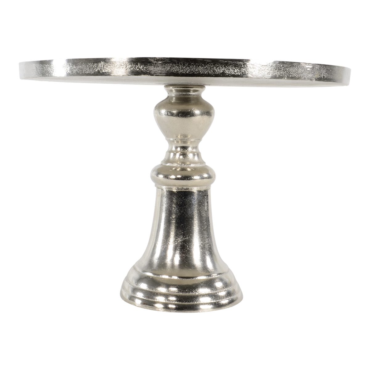 Lesli Living Dekoschale Deko Schale Plateau Servierplateau Brush silber ø36 günstig online kaufen