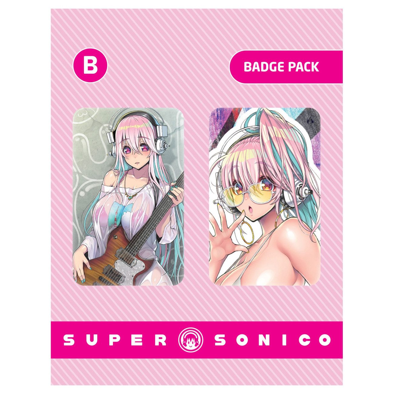 POPbuddies Anstecknadel Super Sonico Ansteck-Buttons Doppelpack Set B