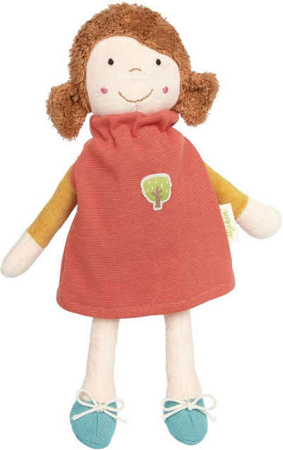 Sigikid Stoffpuppe »Green Collection, Puppe mit orangen Kleid«, Made in Europe