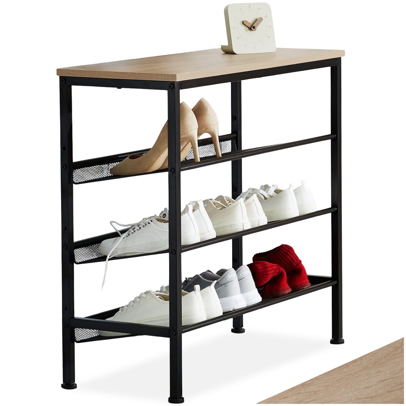 tectake Schuhregal Wolverhampton, Set 1-tlg., Industrial günstig online kaufen