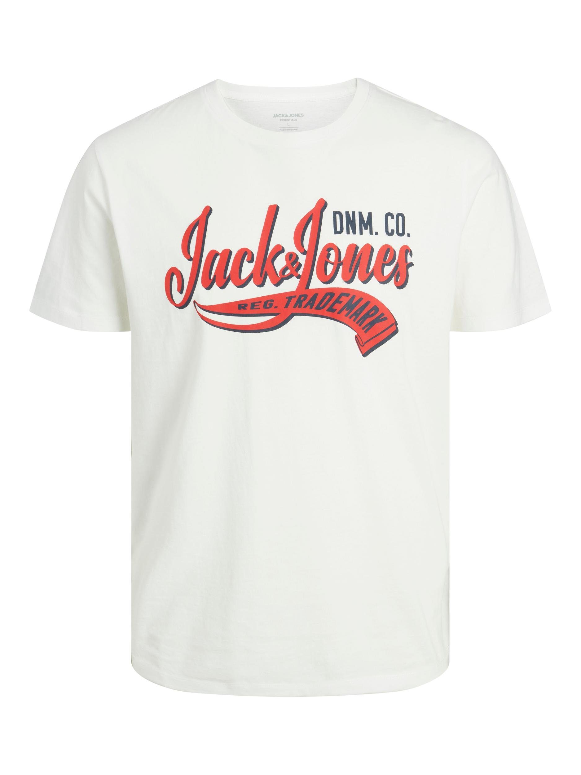 Jones SS Rundhalsshirt JJELOGO 2 & NECK AW23 COL TEE NOOS Jack JNR Dancer Cloud Junior