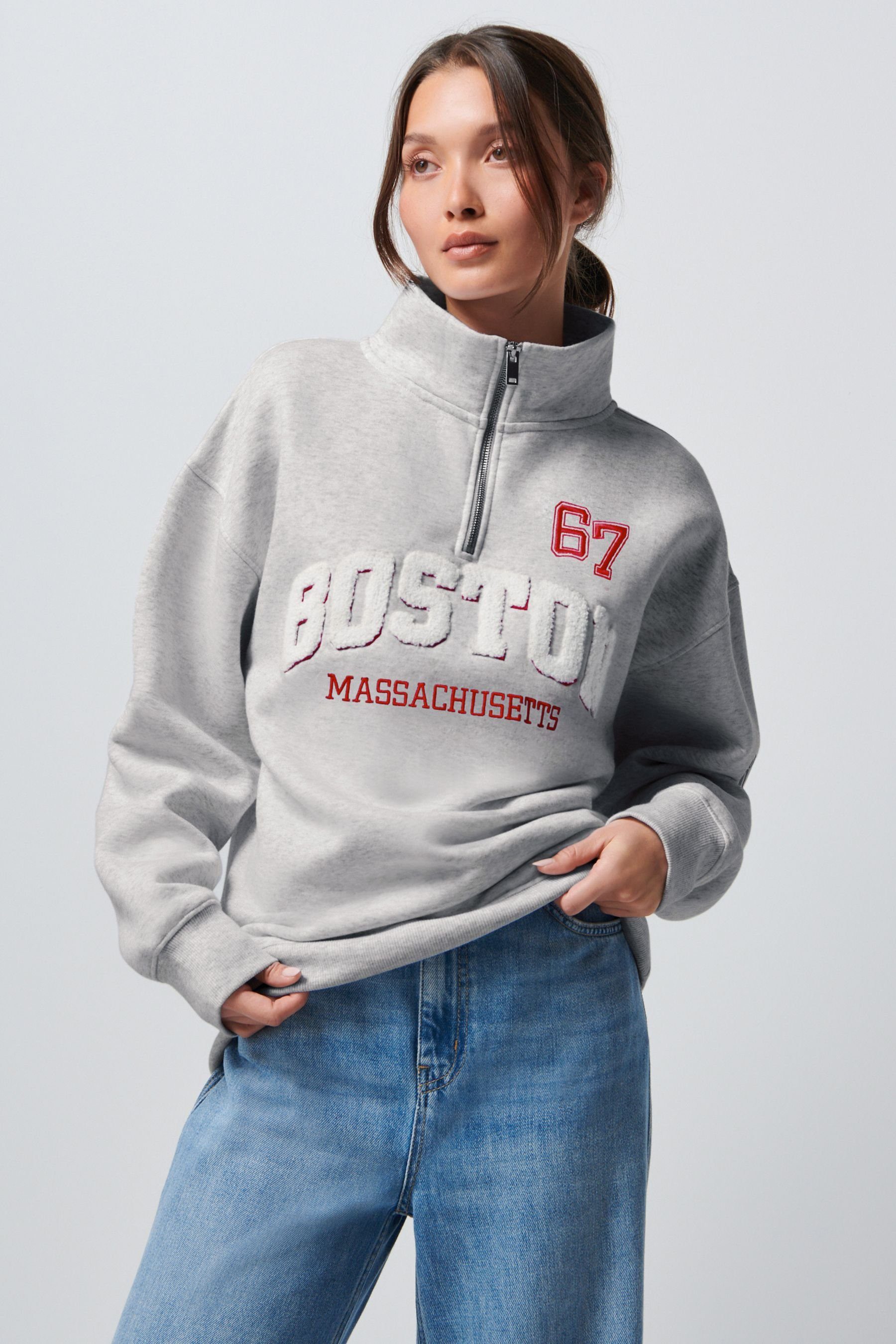 College (1-tlg) mit Next Boston Troyer Sweatshirt