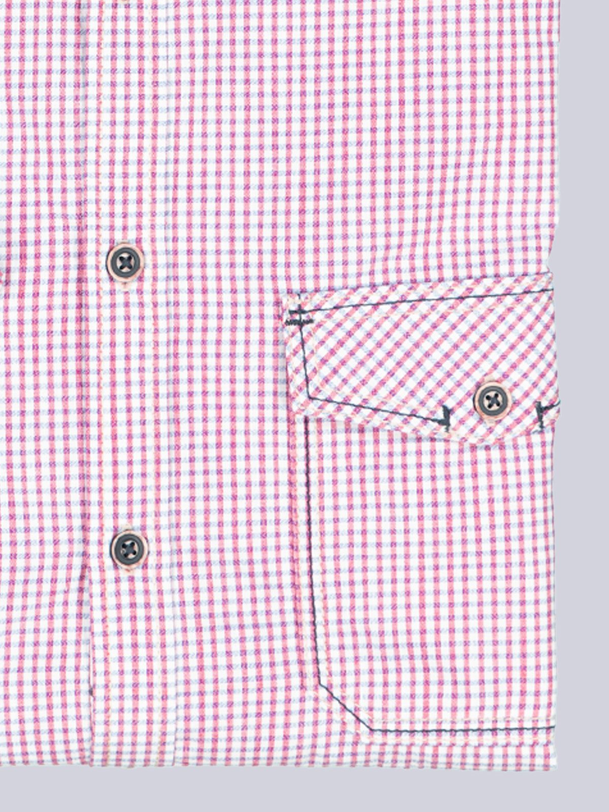 Engbers Kurzarmhemd Herren Kurzarm-Hemd kariert, Rot