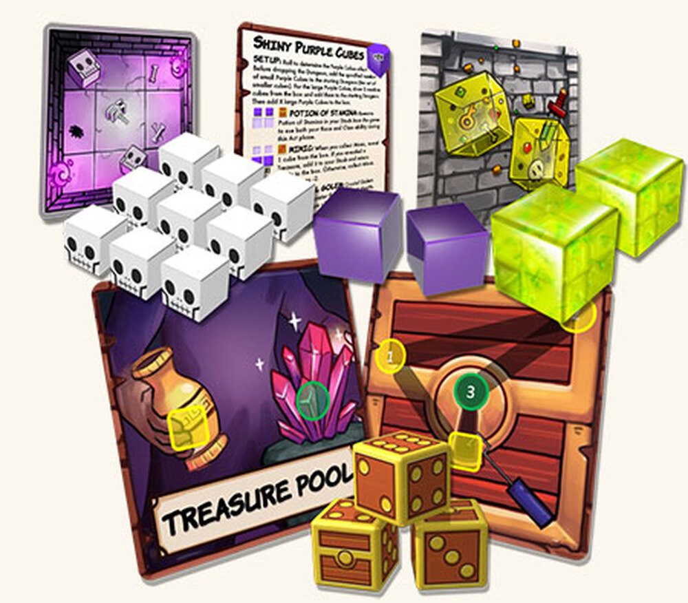 Mirakulus Spiel Dungeon Drop: 4 Mini-Erweiterungen