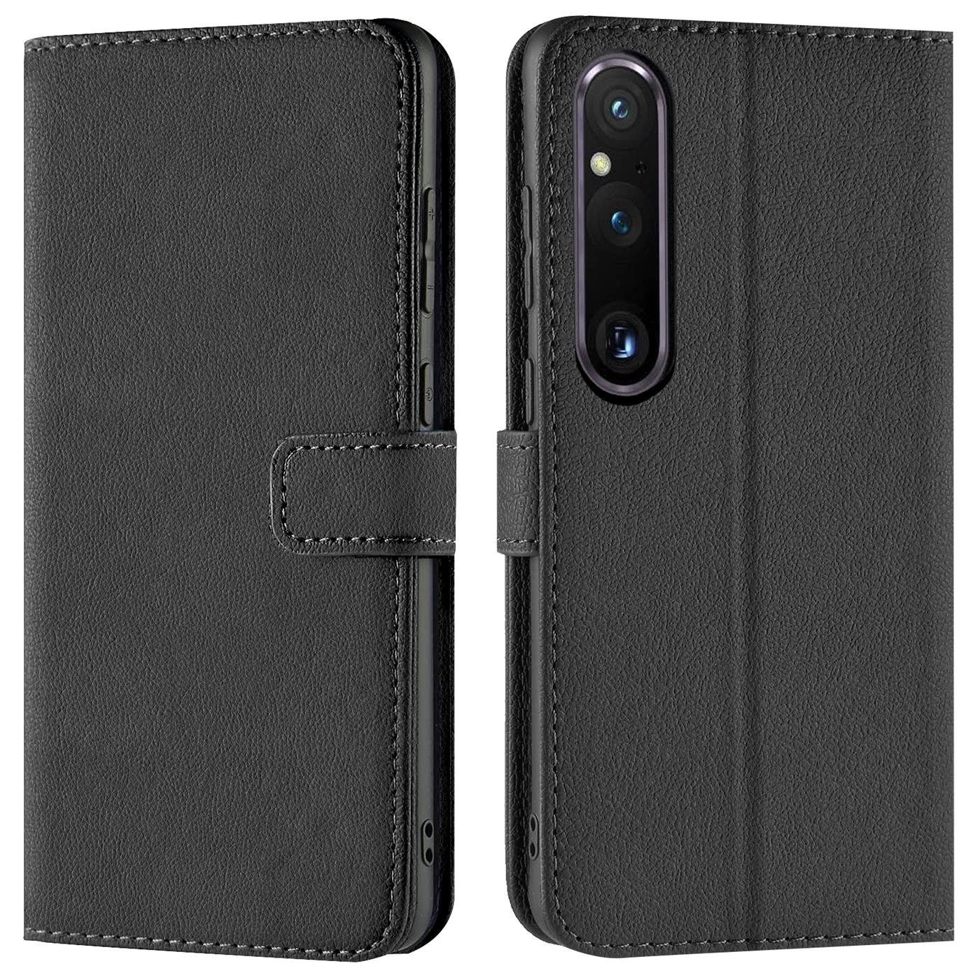 CoolGadget Handyhülle Wallet Klapp Tasche Book Case für Sony Xperia 1 V 6,5 Zoll, Hülle Klapphülle Flip Cover Etui Schutzhülle