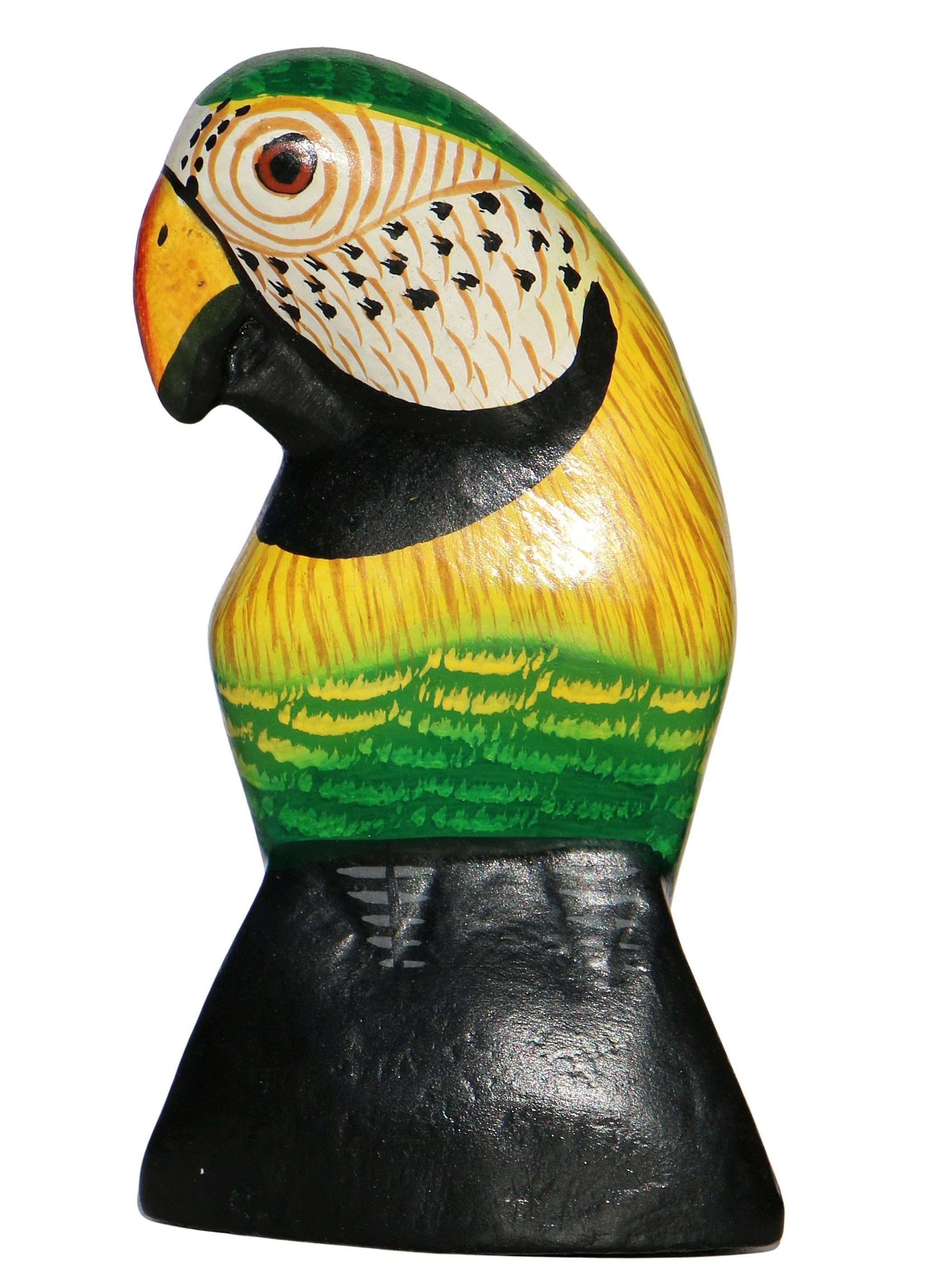 Wogeka Tierfigur bunter 10cm Papagei Holz Figur Vogel Dekoration Statue günstig online kaufen