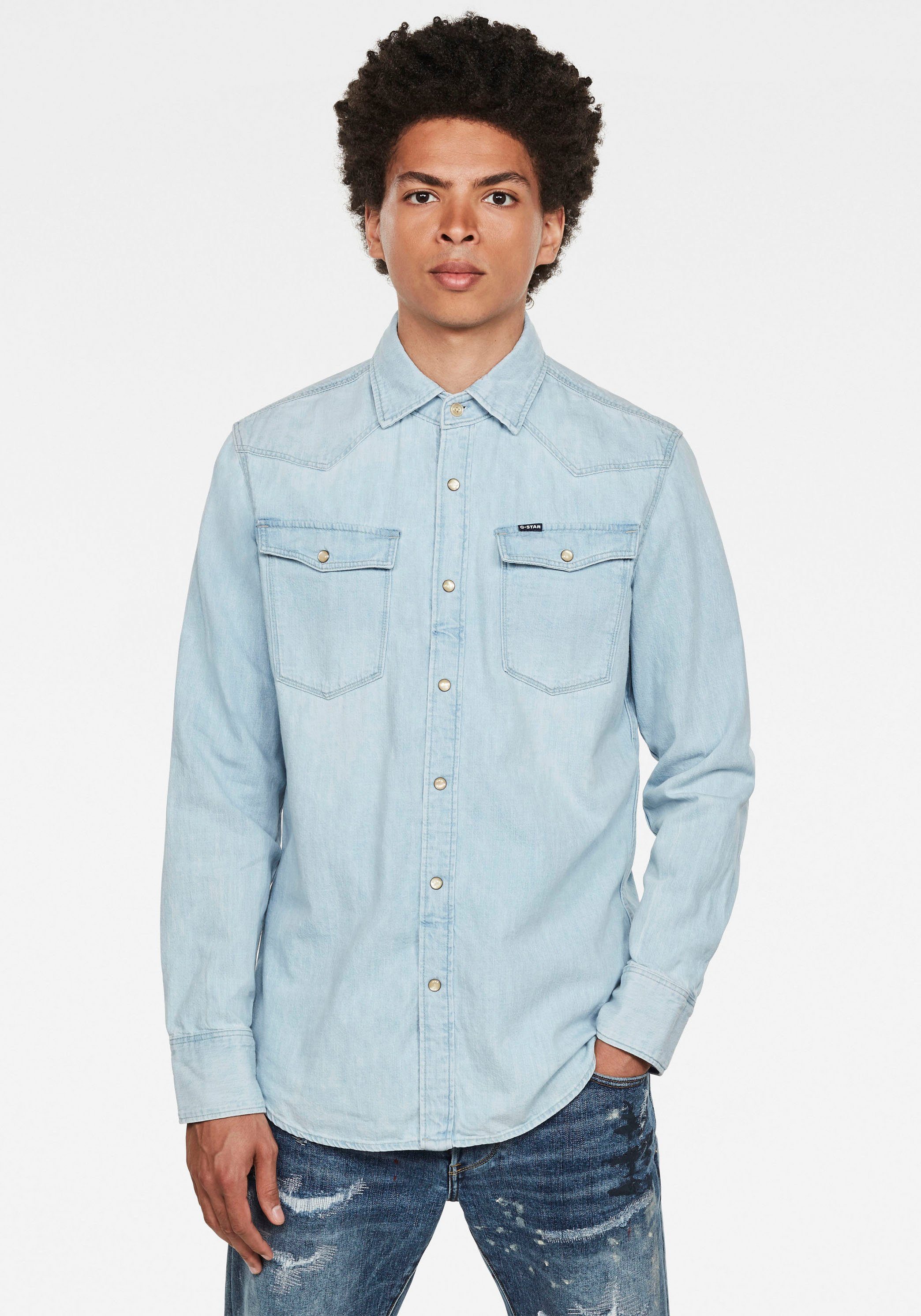 G-Star RAW Jeanshemd Denim Slim Shirt online kaufen | OTTO