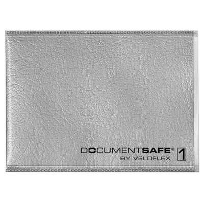 VELOFLEX Dokumententasche VELOFLEX Dokumentenhülle Document Safe® silber 9,0 x 6,3 cm