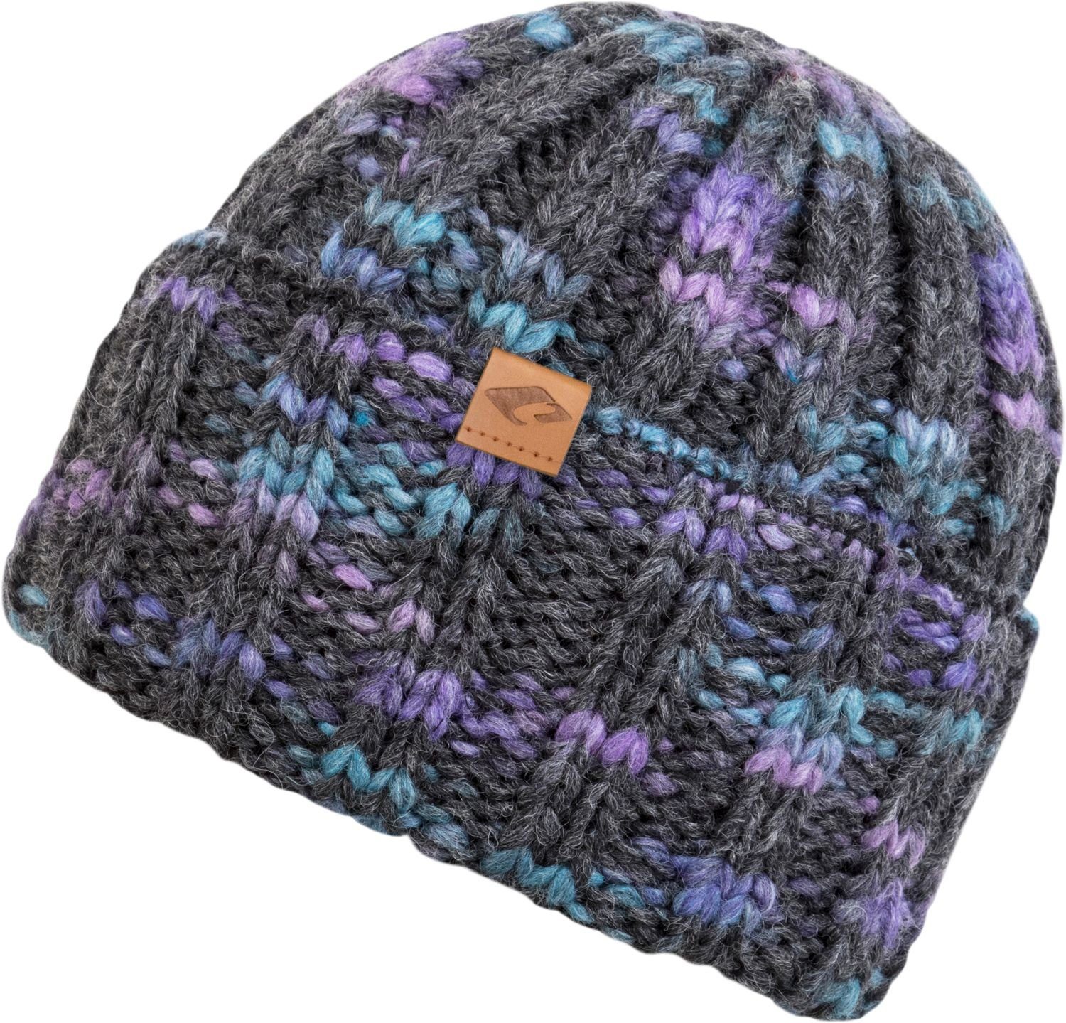 chillouts Strickmütze 91 violet/grey