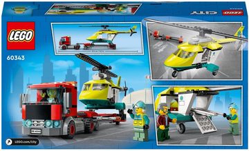 LEGO® Konstruktionsspielsteine Hubschrauber Transporter (60343), LEGO® City, (215 St)