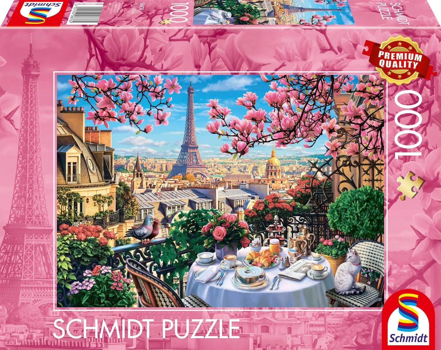 Schmidt Spiele Puzzle Frühstück in Paris, 1000 Puzzleteile günstig online kaufen