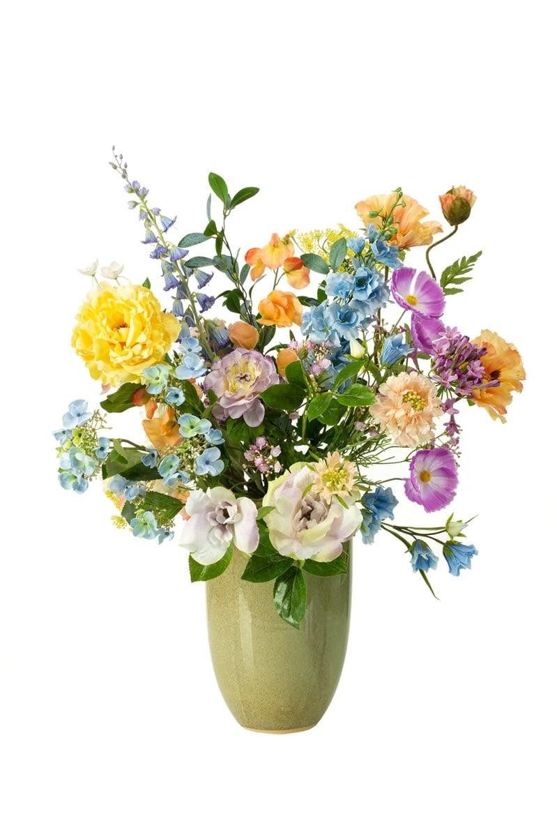 Kunstblumenstrauß Deko Blumenstrauß FEME, bunt, 80cm, Ø45cm, artplants, Höhe 80 cm