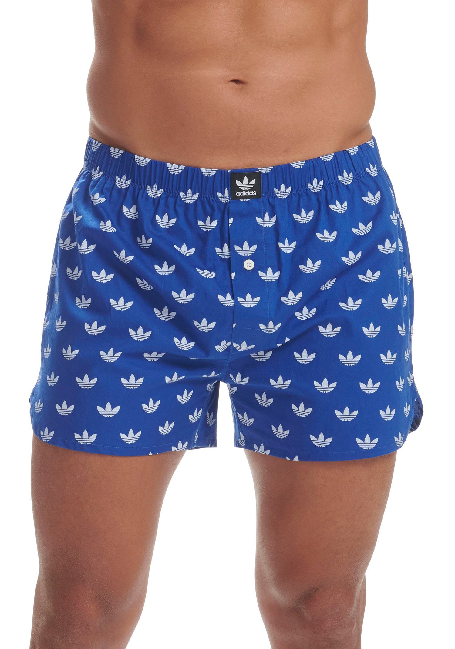 blau Boxershorts Originals mehrfarbig adidas weiß