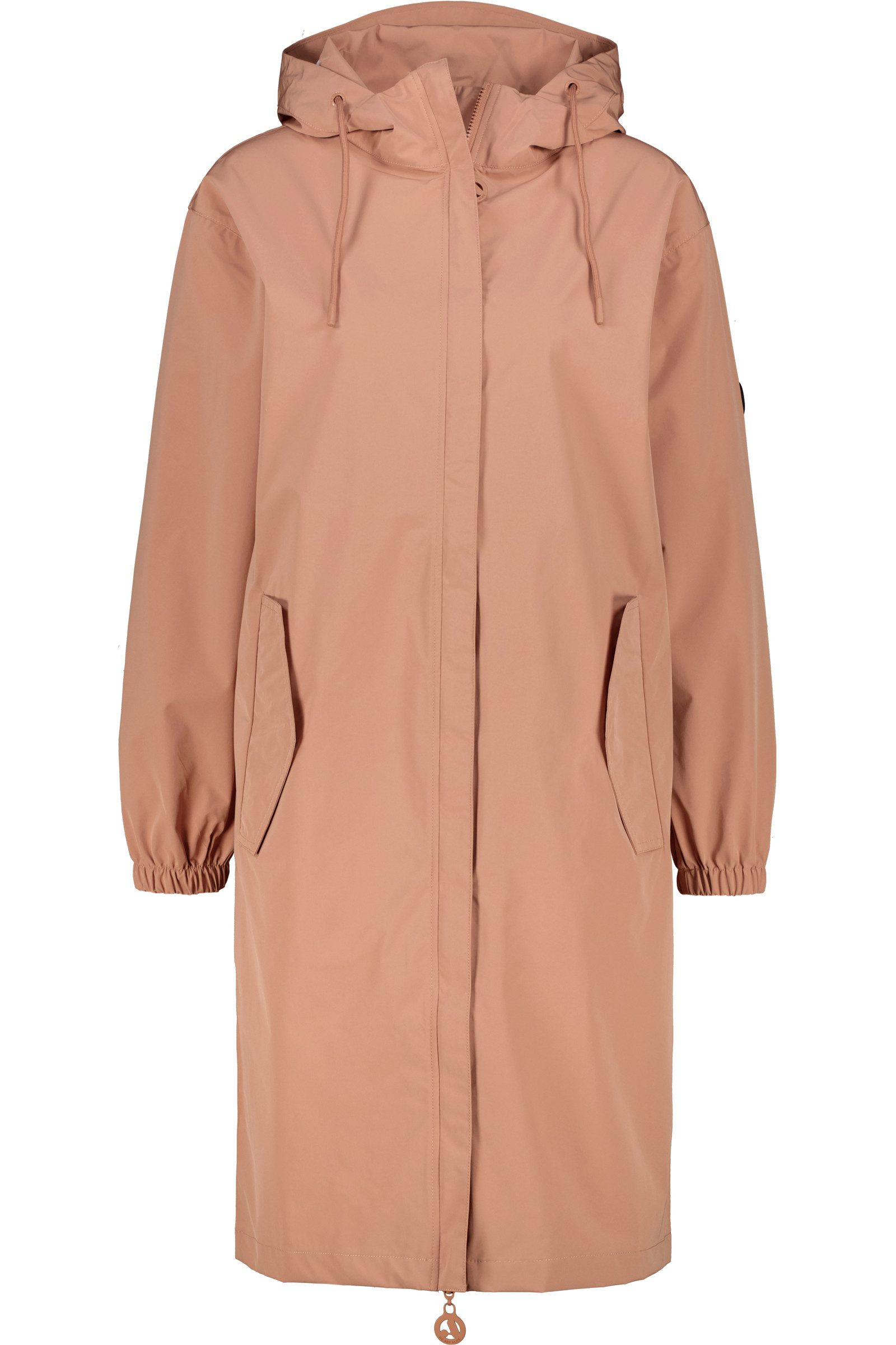 Alife & Kickin Regenjacke Damen TirilAK A Regenjacke, Jacke Wasserabweisend, Kapuze mit Kordelzug, Zwei-Wege-Reißverschluss