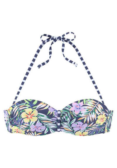 Venice Beach Bandeau-Bikini-Top Summer, mit geraffter Mitte