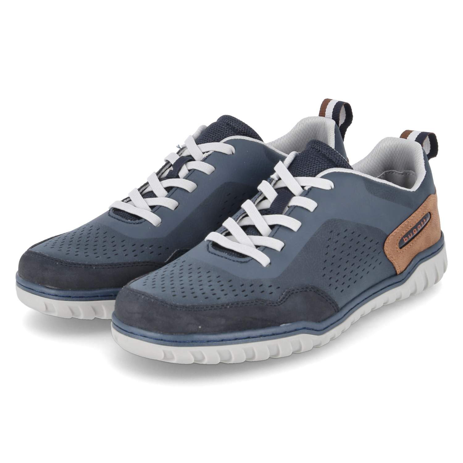 Bugatti 325AQW025000-4100 SP Herren Textil & Synthetik blue Schnürschuh
