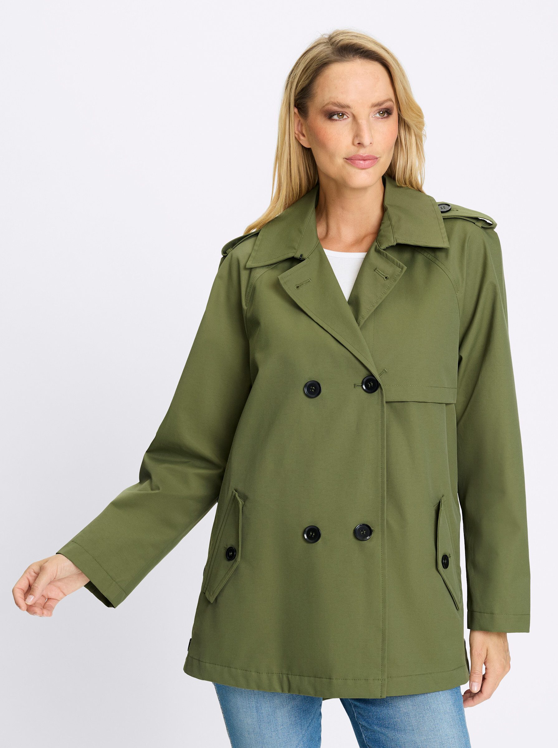 Allwetterjacke Trenchjacke Langarm