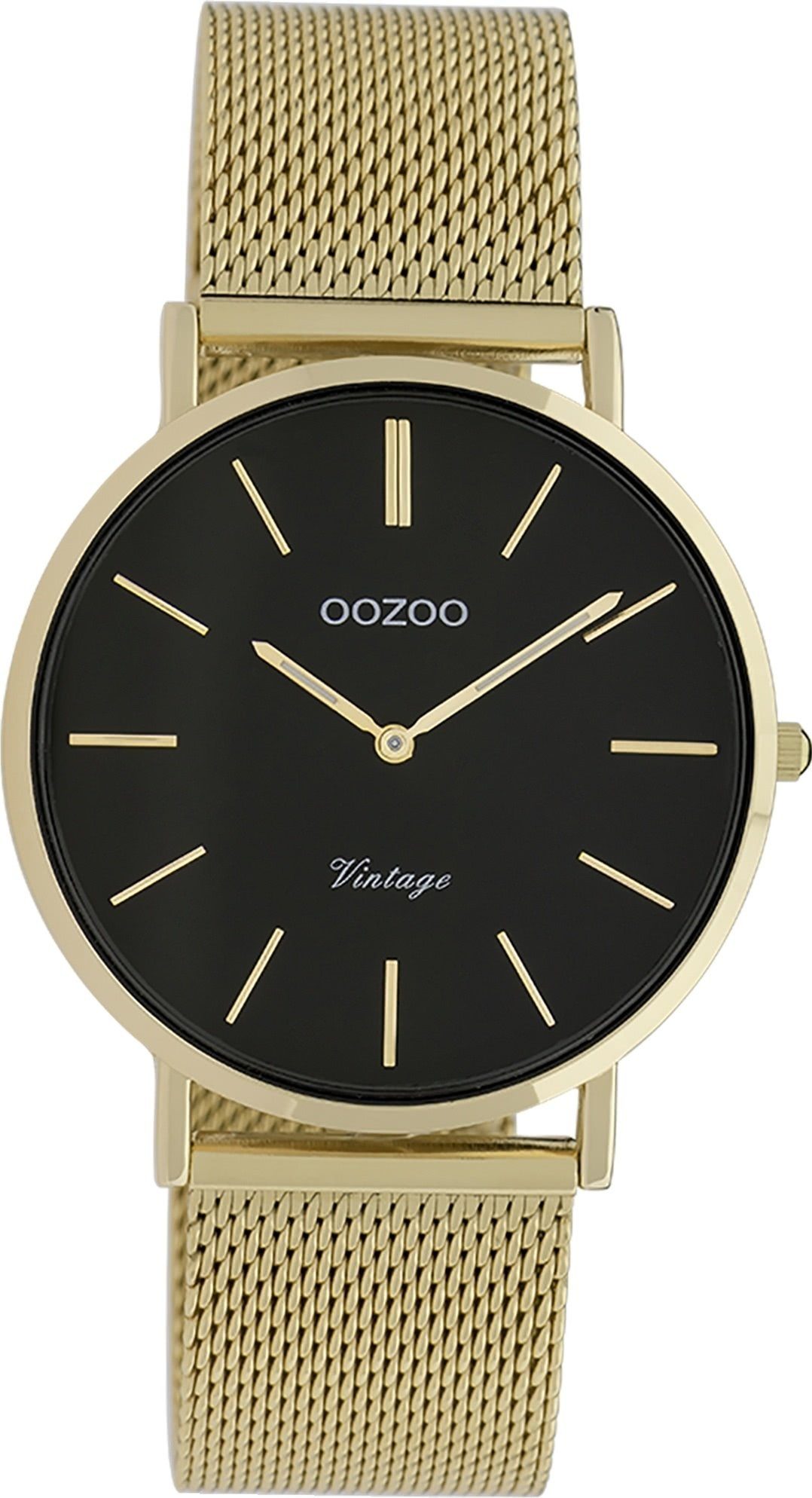 Quarzuhr Oozoo Damen Armbanduhr gold Analog