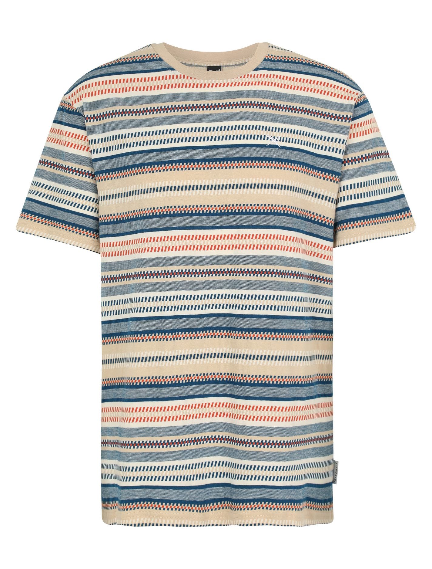 iriedaily Kurzarmshirt Santo Tee - T-Shirt Herren - Shirt - Streifenshirt - Jacquard T-Shirt