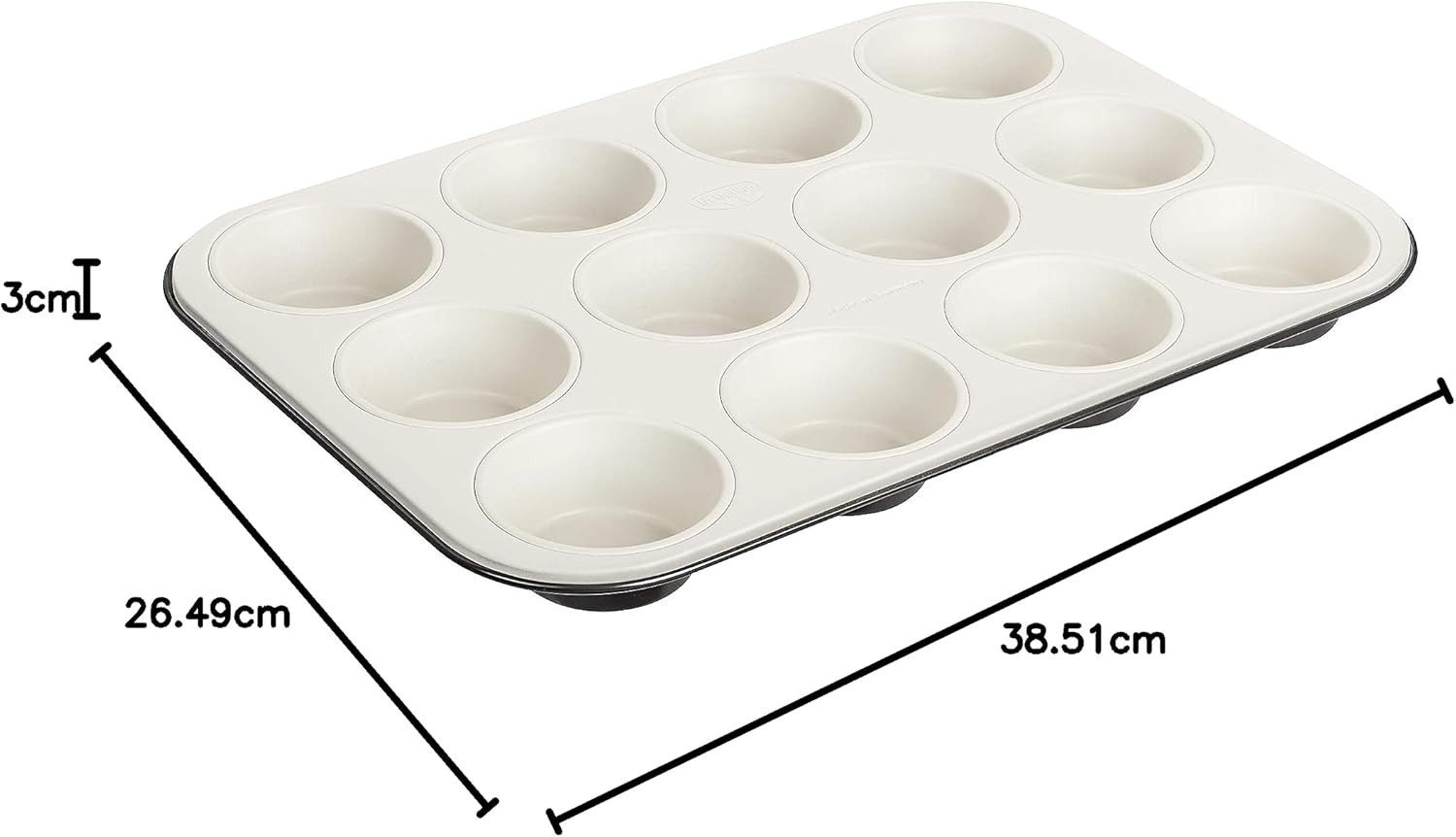 Dr. Oetker Küchenhelfer Muffinform Dr. Oetker Exclusive 12er-Muffinform Ø 5cm Backform Kratzfest 4534 – Bild 2 von 3