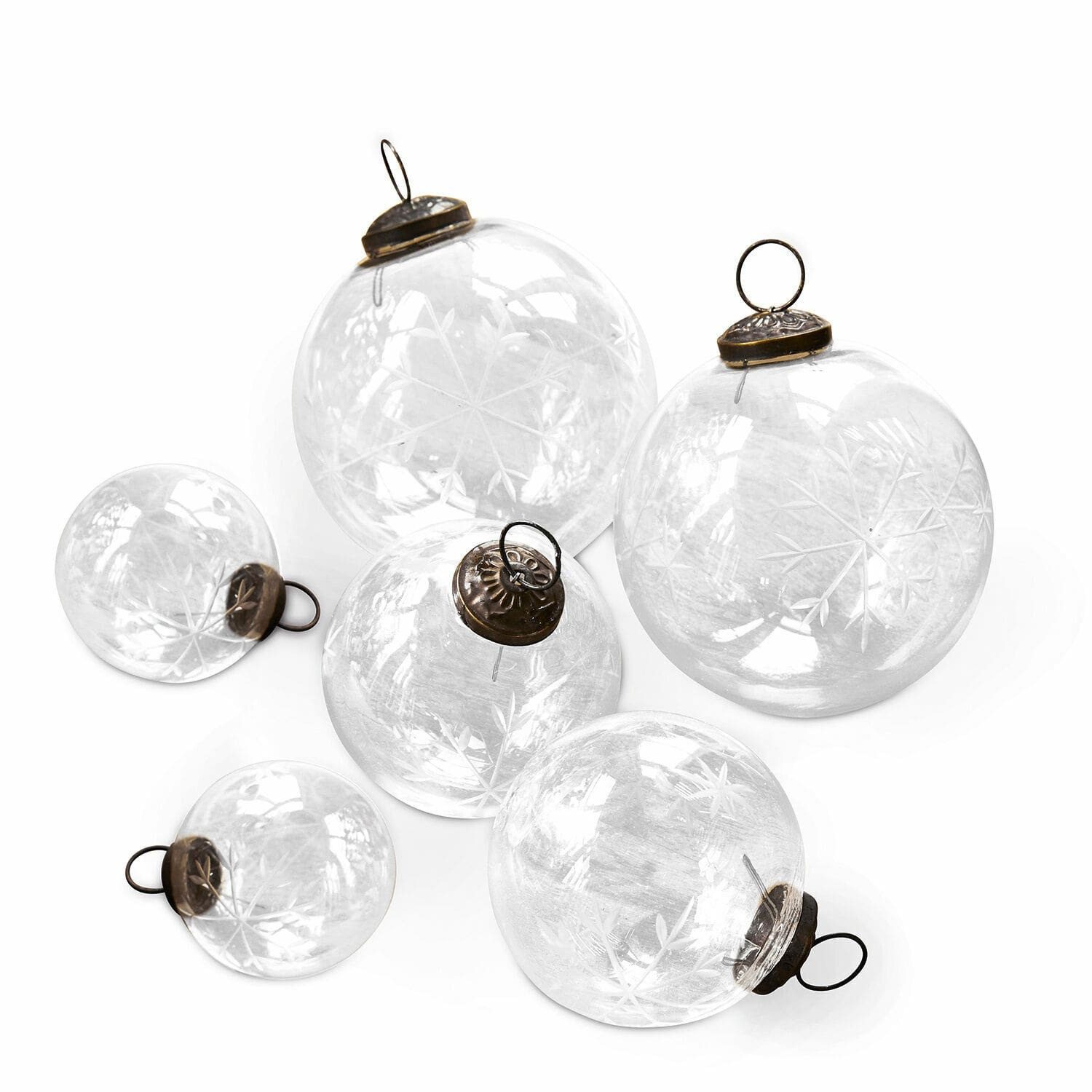 Christbaumschmuck Weihnachtsschmuck 6er Set Coro klar