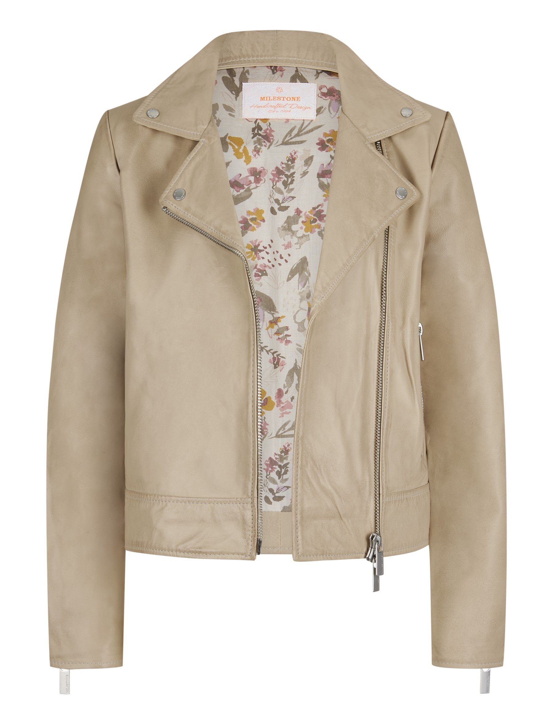 Milestone Lederjacke MSDanja elegante Bikerjacke aus Lammleder