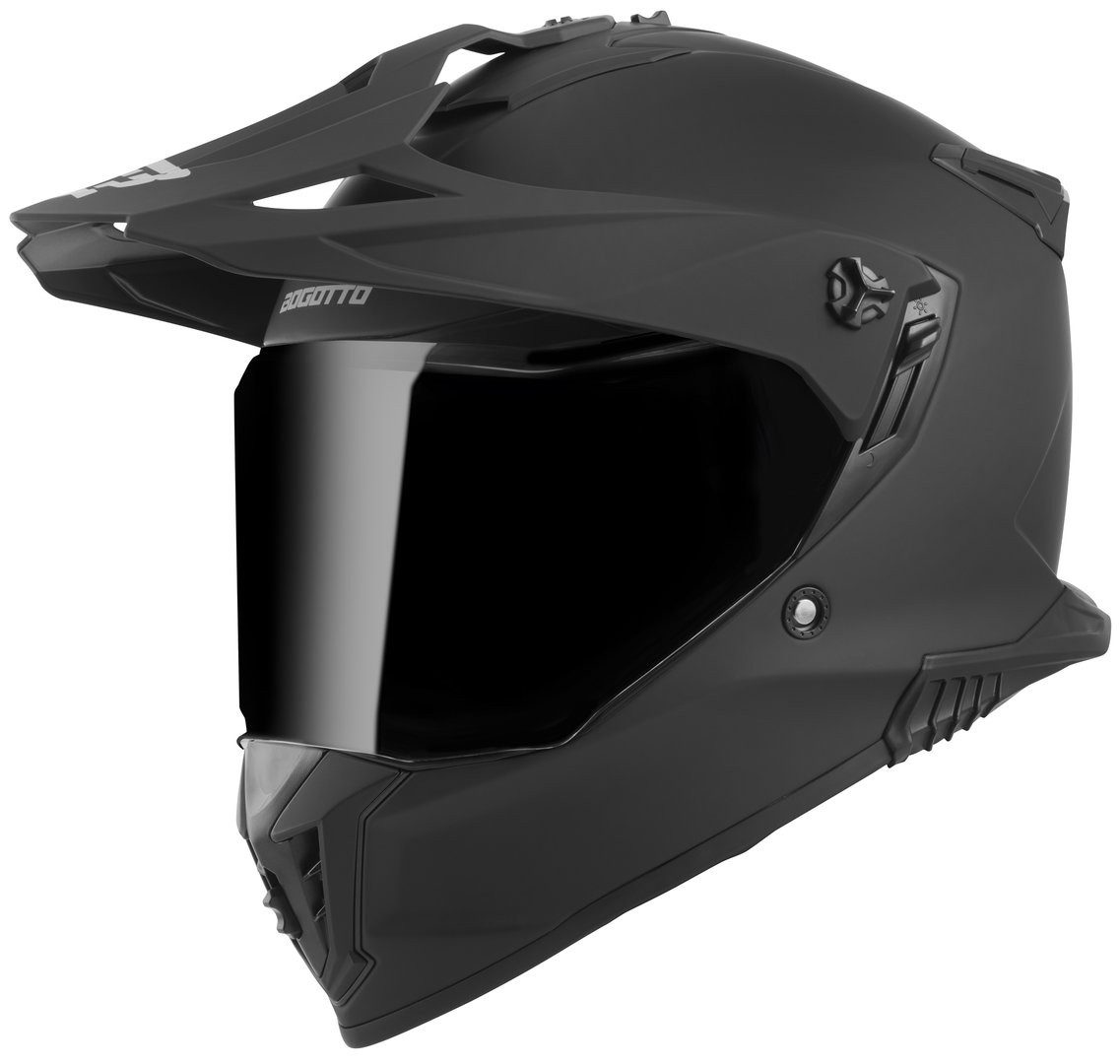 Bogotto Motocrosshelm FG-601 Enduro Helm, vorbereitet für Kommunikationssystem,Notfallsystem-Polsterung (EQ