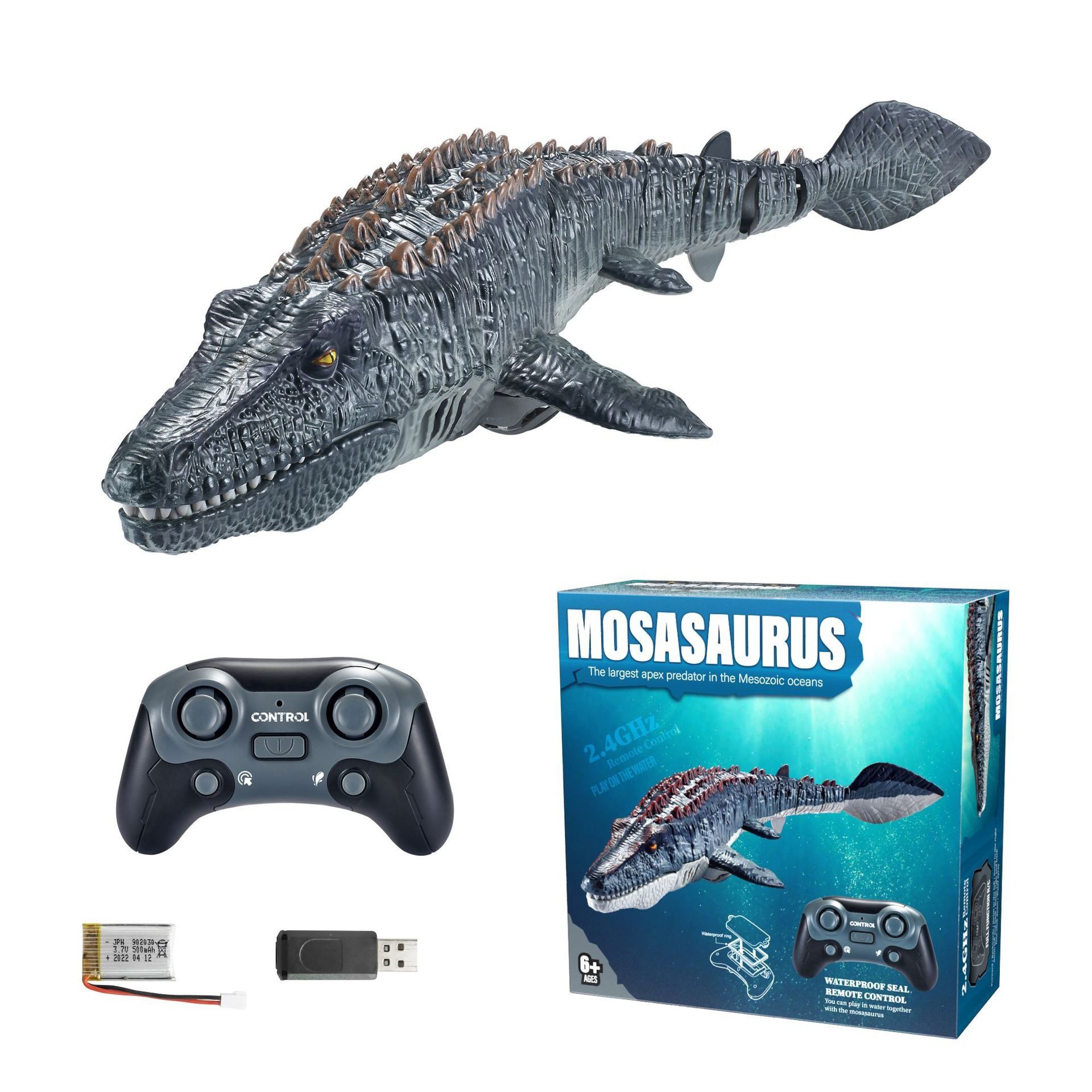RC-Boot 2.4GHz Fernbedienung Dinosaurier Spielzeug für Kinder