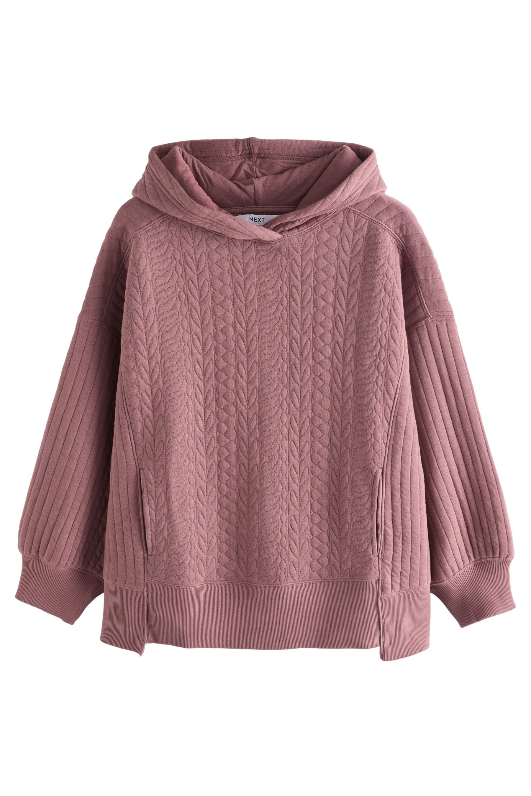 Next Kapuzensweatshirt Gestepptes Kapuzensweatshirt in gewaschener günstig online kaufen