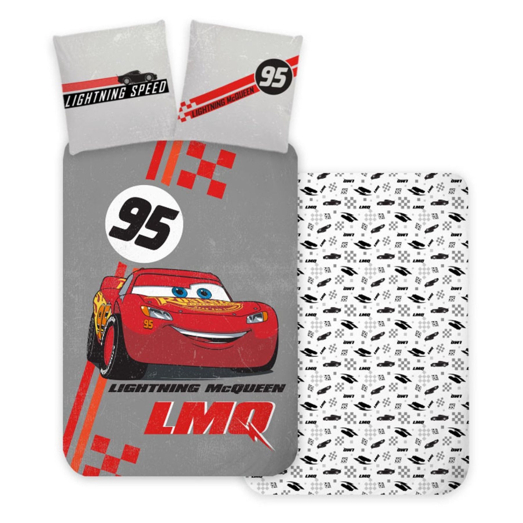 Cars Jugendbettwäsche Kinderbettwäsche Schlafset Bettbezug aus Baumwolle 140 × 200 cm, Baumwolle
