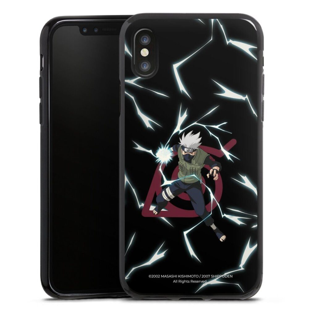 DeinDesign Handyhülle Kakashi Naruto Shippuden Offizielles Lizenzprodukt Kakashi Raikiri, Apple iPhone X Silikon Hülle Bumper Case Handy Schutzhülle