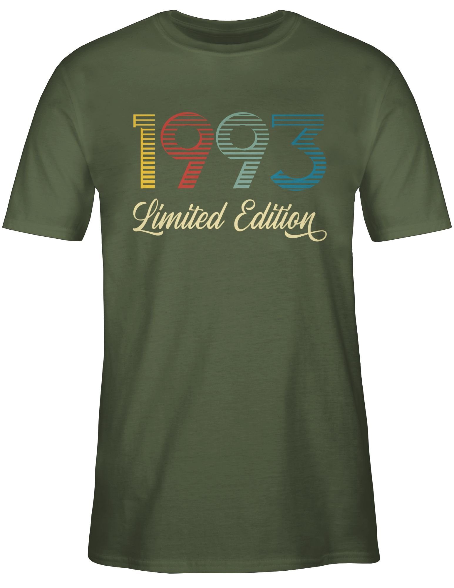 Dreißigster Limited Shirtracer Geburtstag T-Shirt Grün Edition Army 30. 3 1993