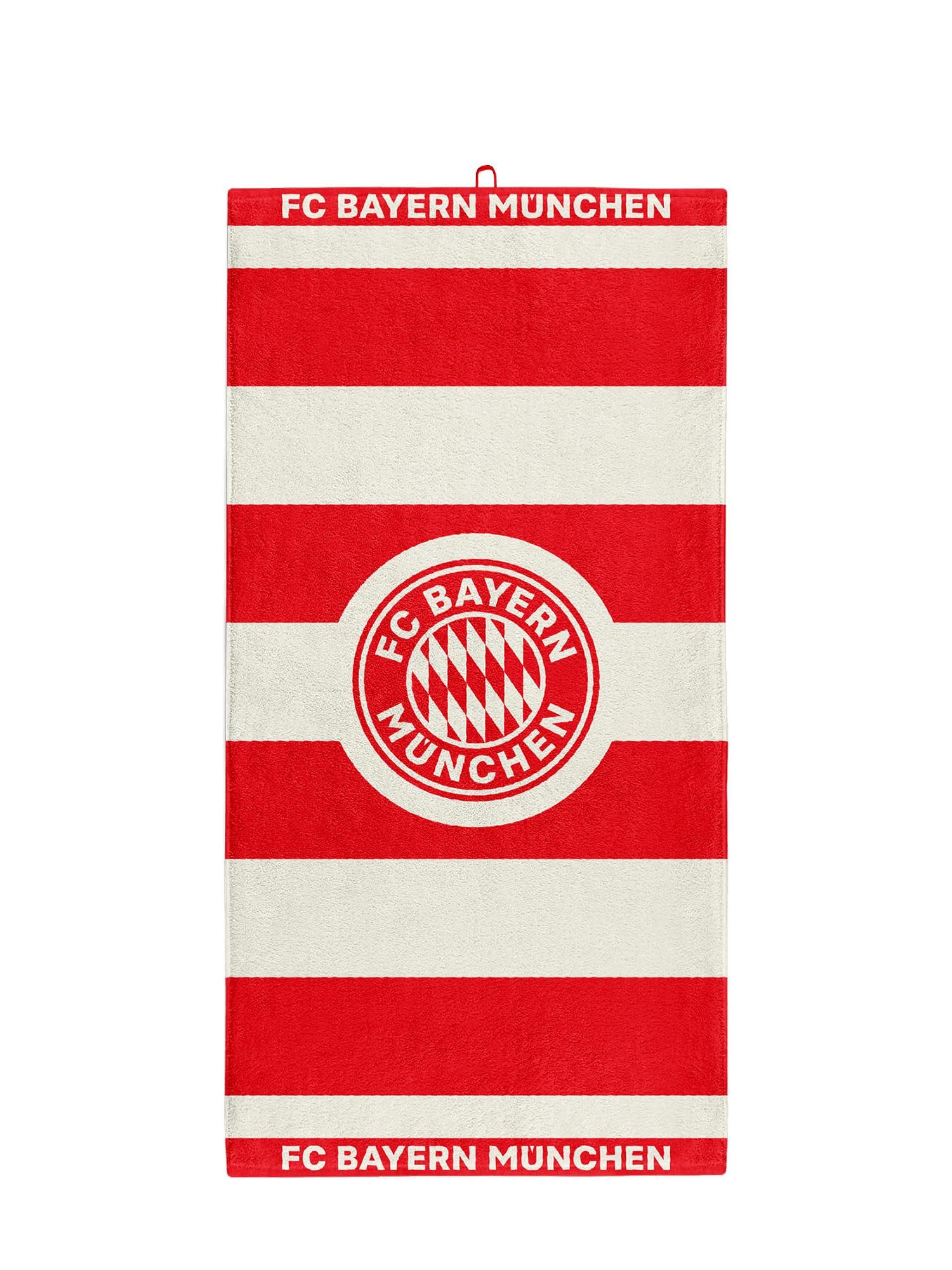 FC Bayern München Badetuch FC Bayern München Duschtuch 140 x 70 cm (Rot/Weiß), Baumwolle