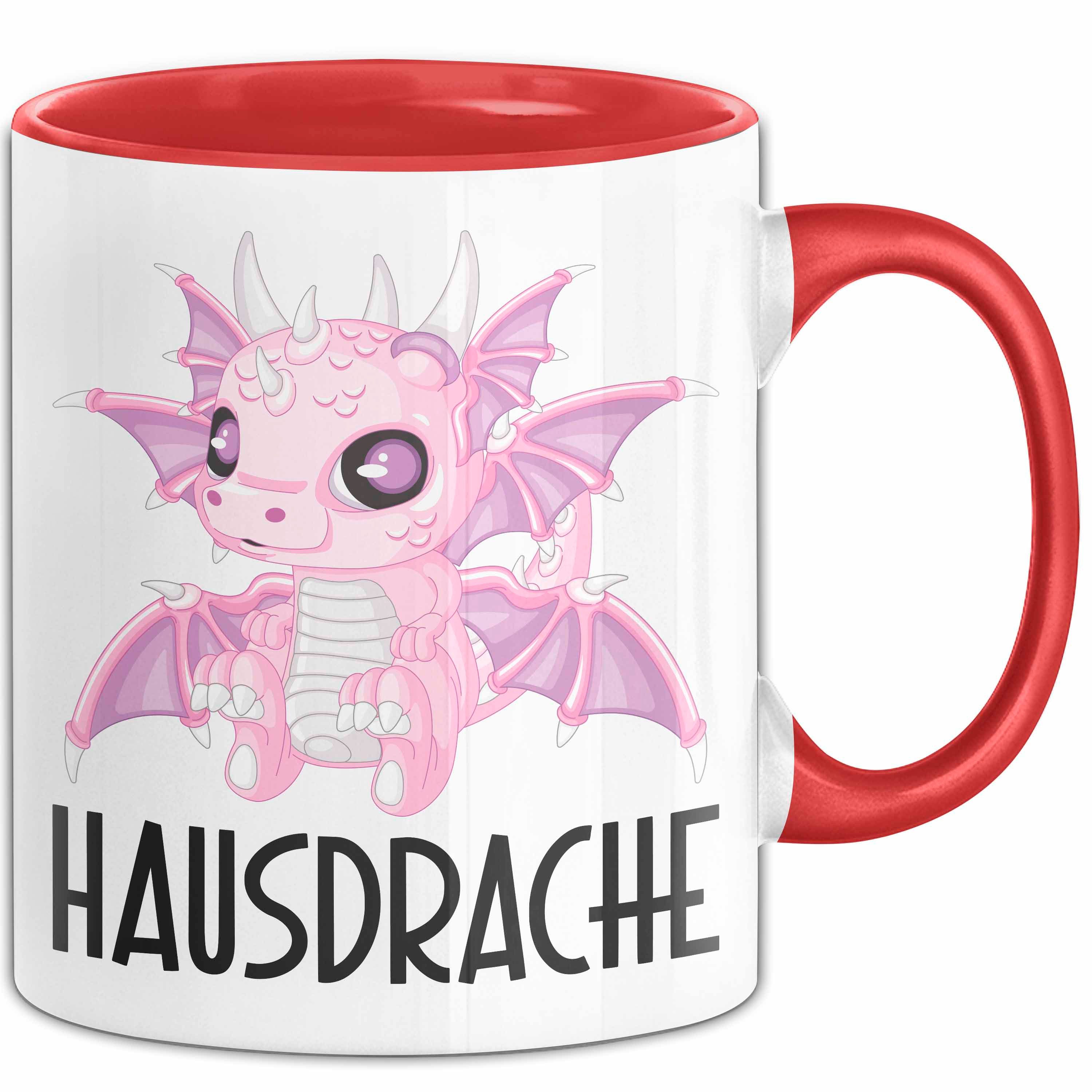 Trendation Tasse Hausdrache Tasse Geschenk Becher