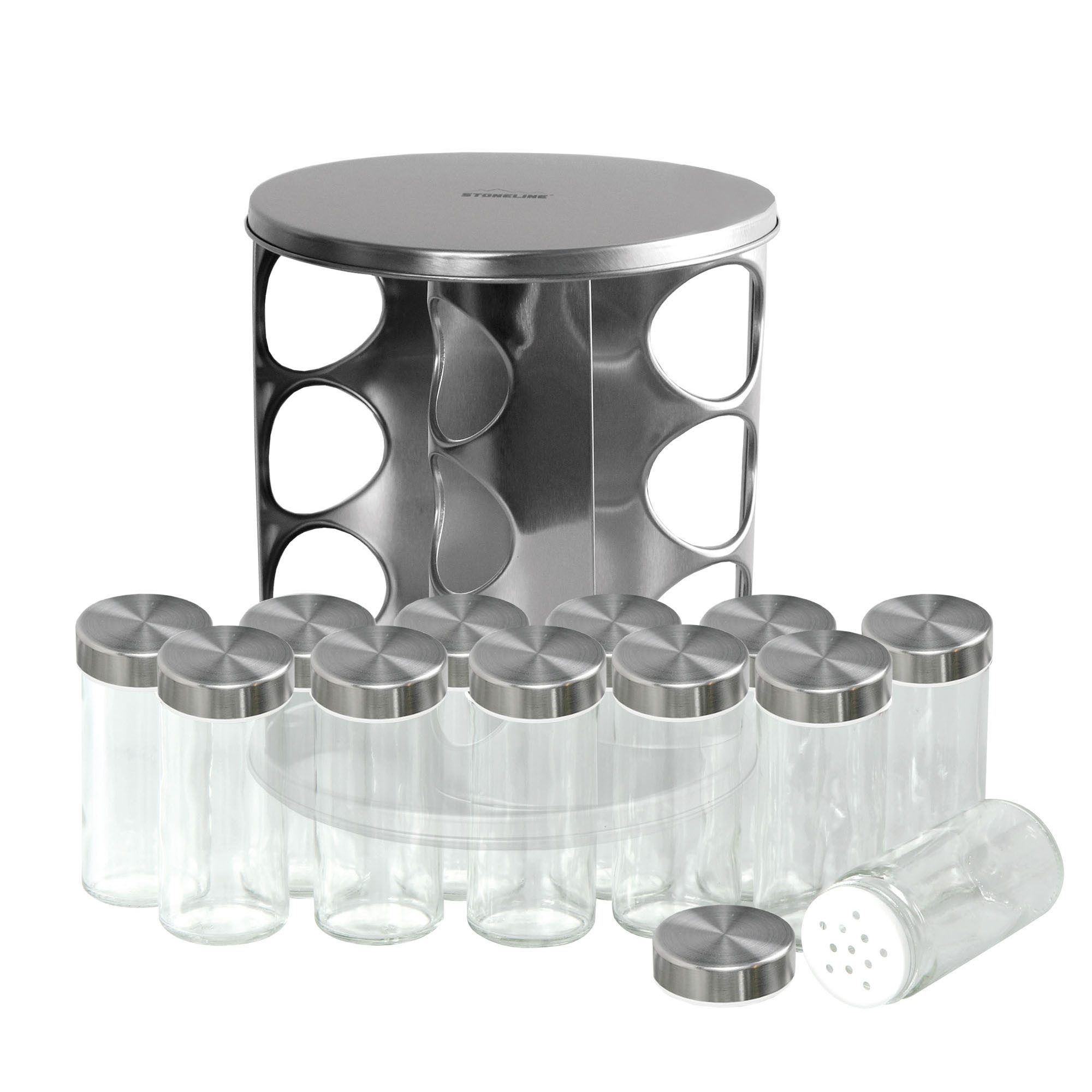 STONELINE Gewürzregal, 1-tlg., individuell befüllbar, Karussell 360 ° drehbar, Designed in Germany