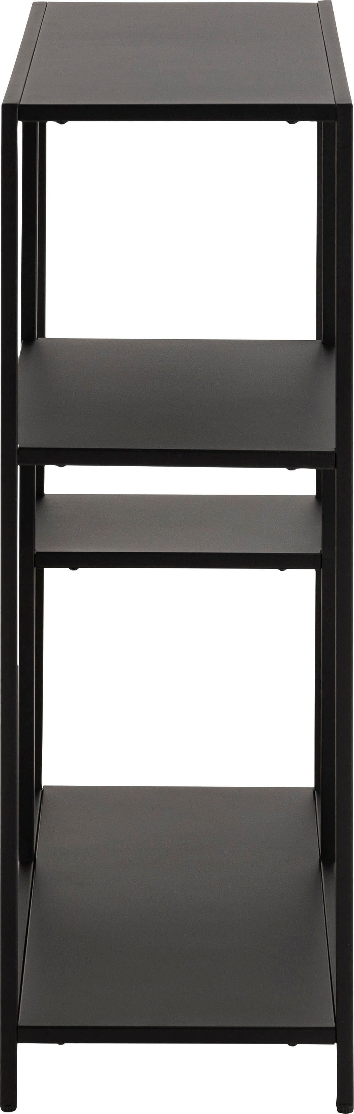 andas Bücherregal »New York«, Regal, aus einem schönen, schwarzem Metallgestell in gradliniger Optik, Höhe 86 cm, Assymetrisch-kaufen