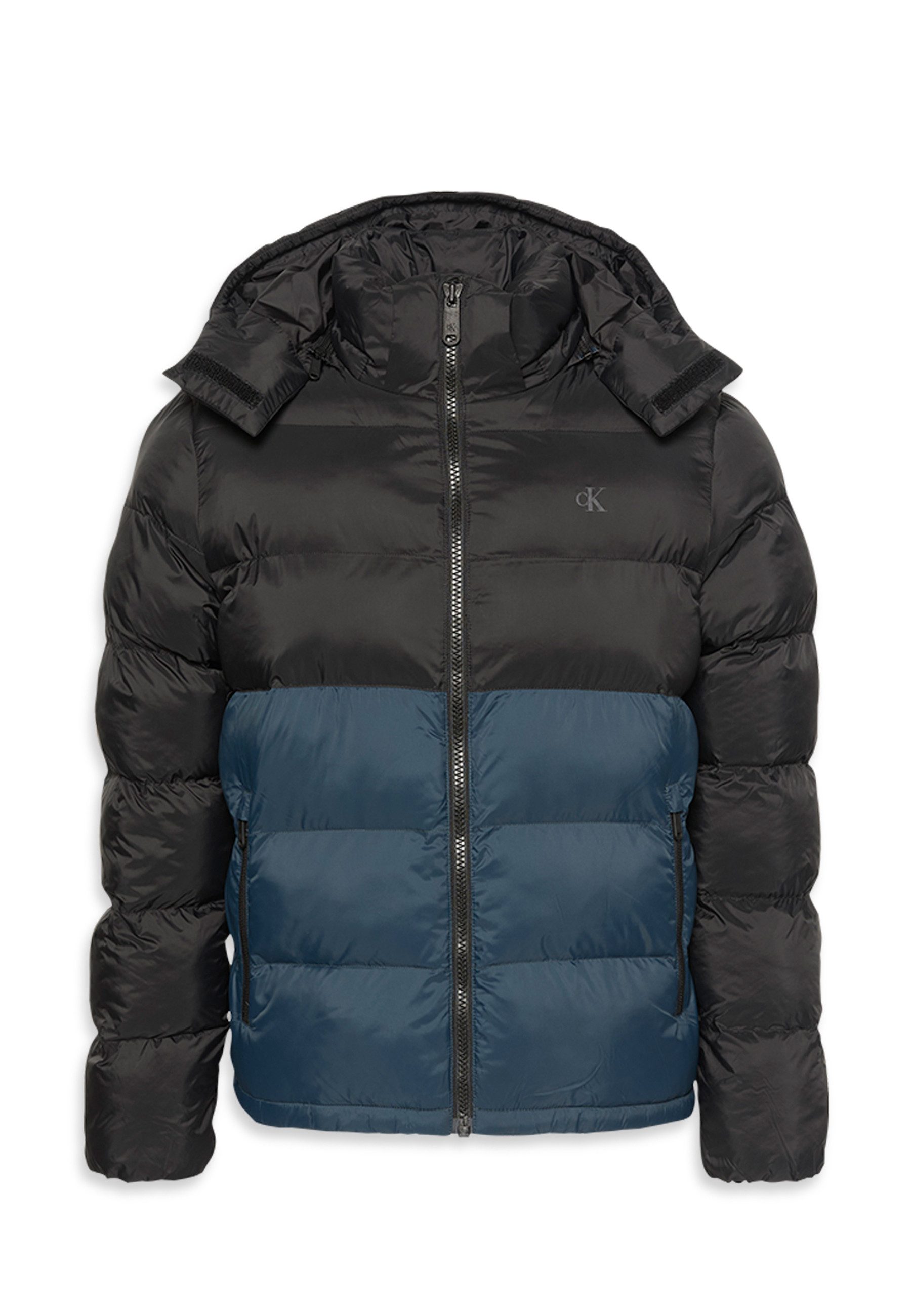 Calvin Klein Jeans Steppjacke LS NYLON COLOR BOCK PUFFER JKT Mit Rundhalsausschnitt, regular fit