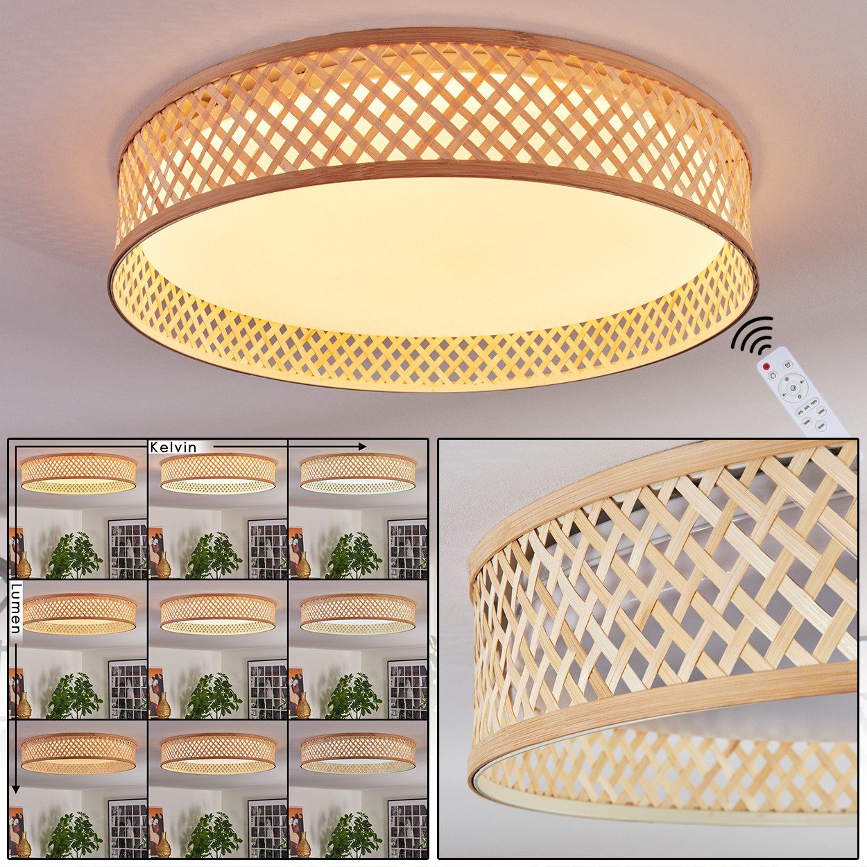 hofstein Deckenleuchte Deckenlampe im Boho-Design aus günstig online kaufen