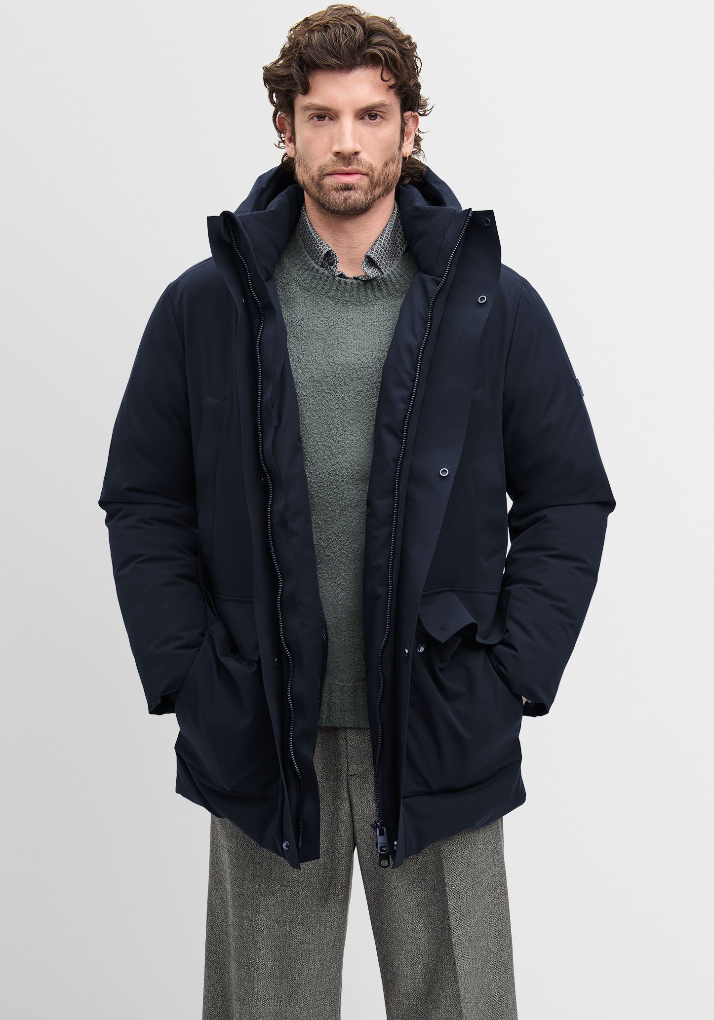 Cinque Wintermantel CIRESISTOR Kapuze, regular fit, wattiert