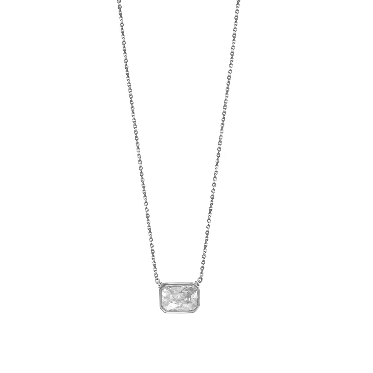 XENOX Kette mit Anhänger XENOX Kette mit Anhänger Damen "Silver Circle" Silber XS7392