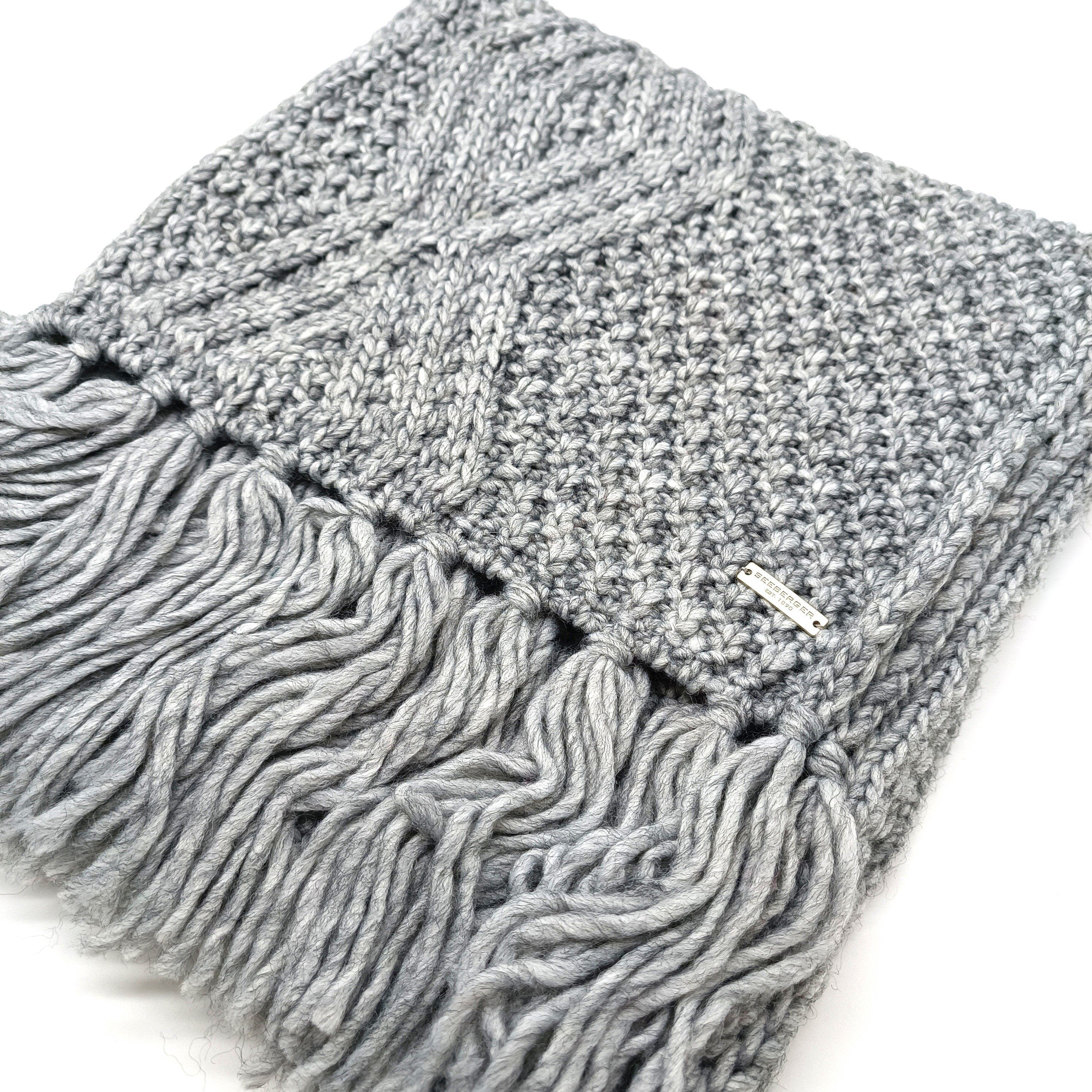Seeberger Modeschal Strickschal smoke grey