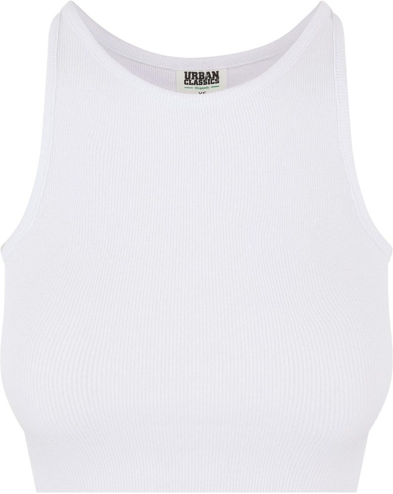 Muskelshirt Urban Classics Damen Ladies Organic Cropped Rib Top