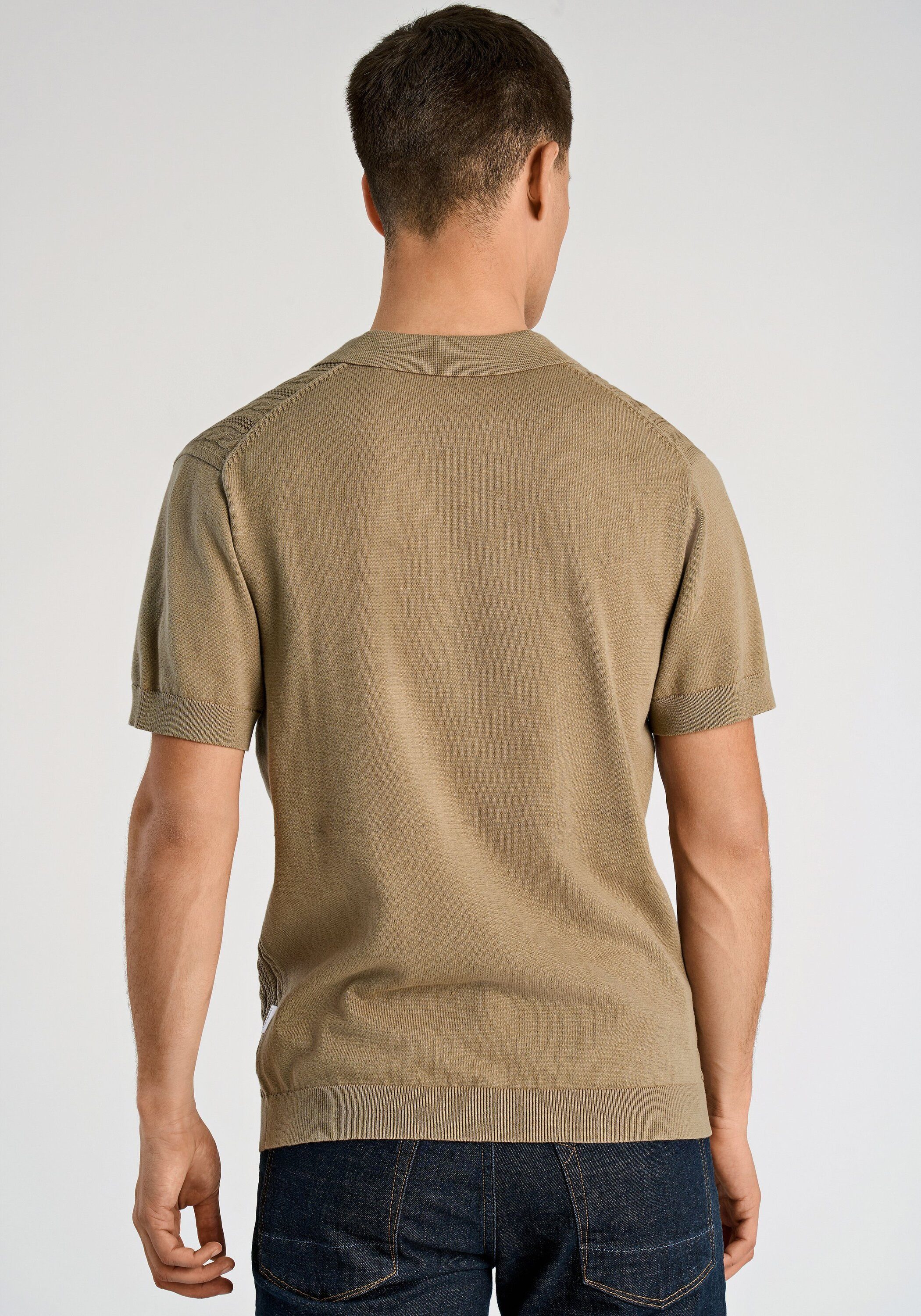 LINDBERGH Langarm-Poloshirt Poloshirt (Langarm) Relaxed Fit