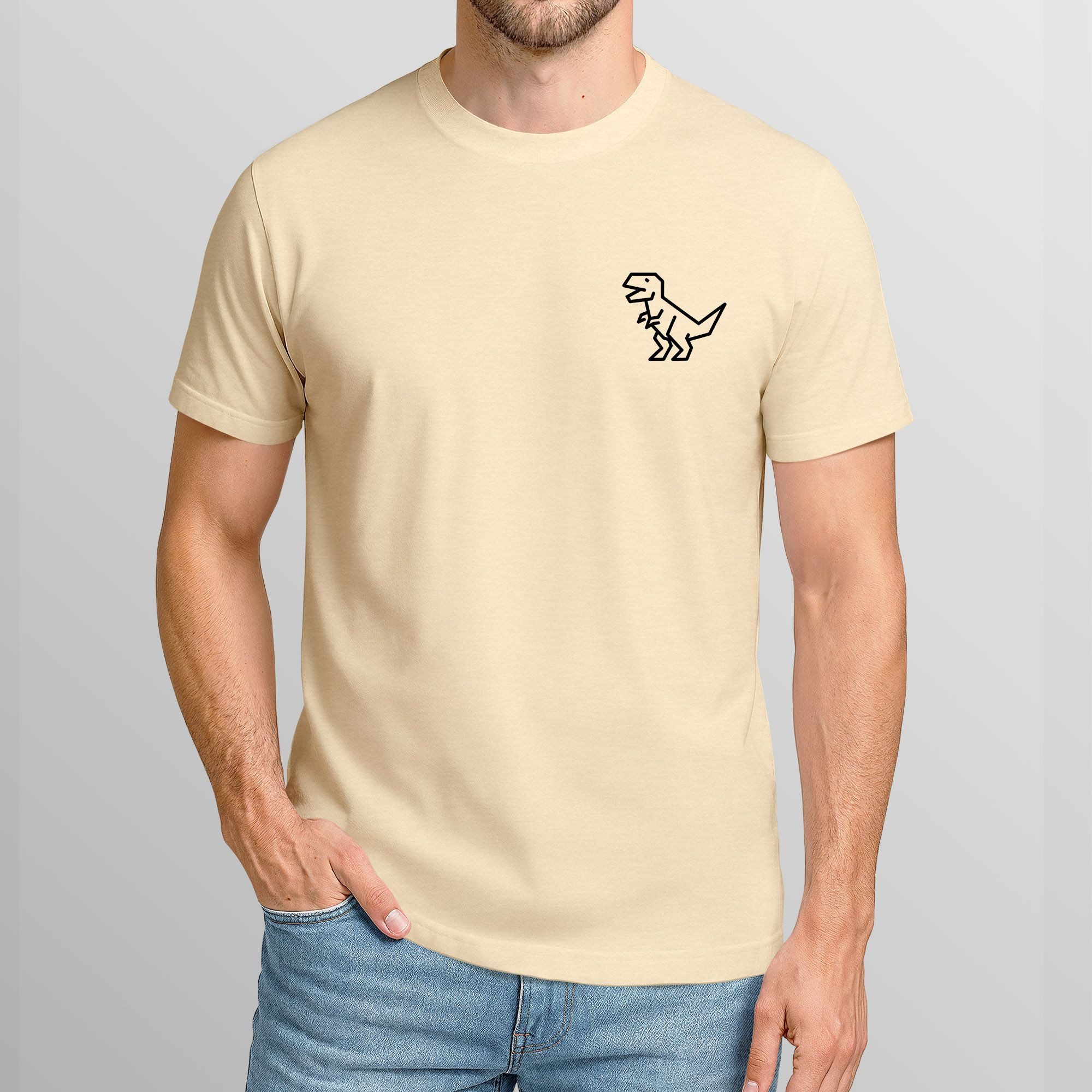 Neverless Print-Shirt Herren T-Shirt mit Dino günstig online kaufen