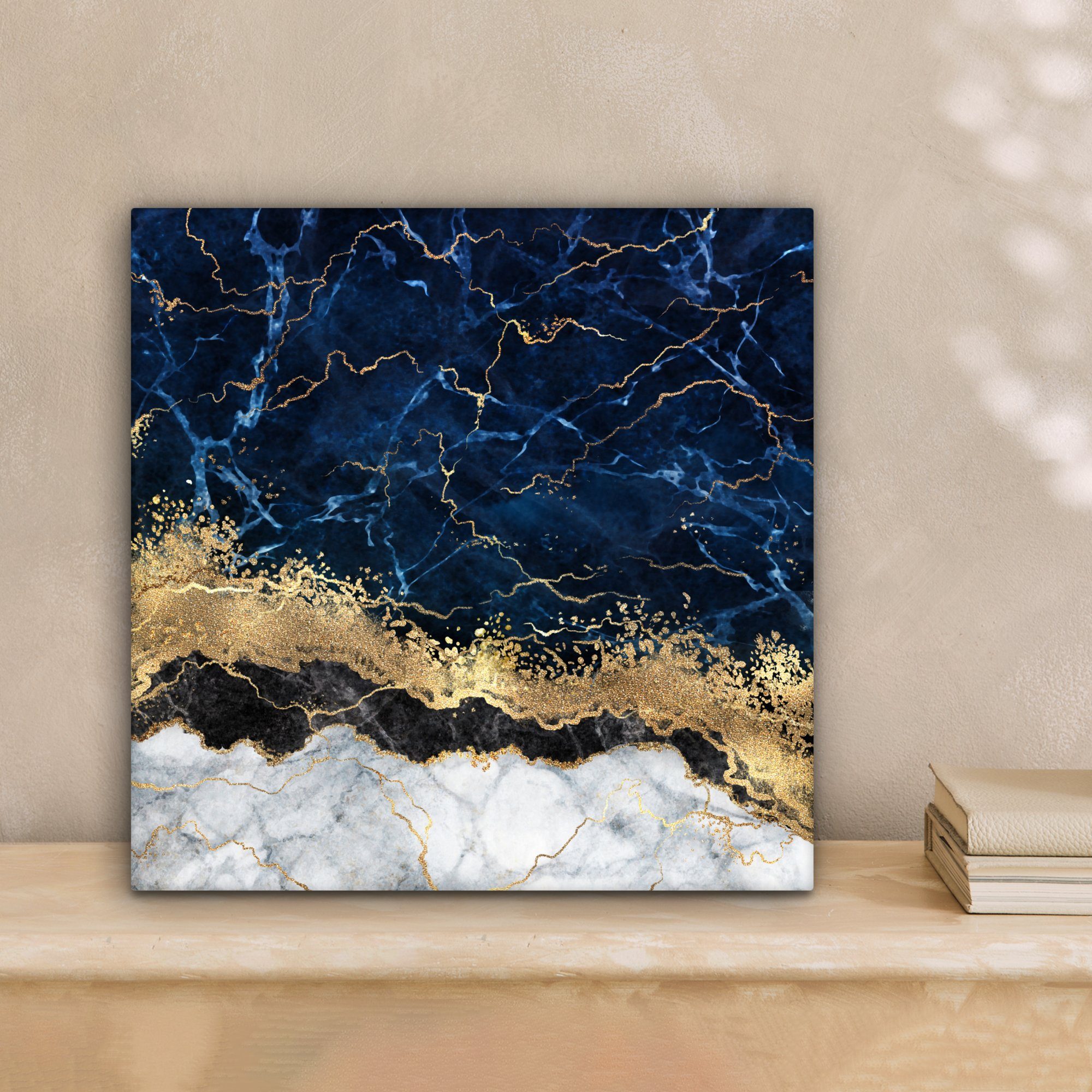 OneMillionCanvasses® Leinwandbild Marmor - Weiß - günstig online kaufen
