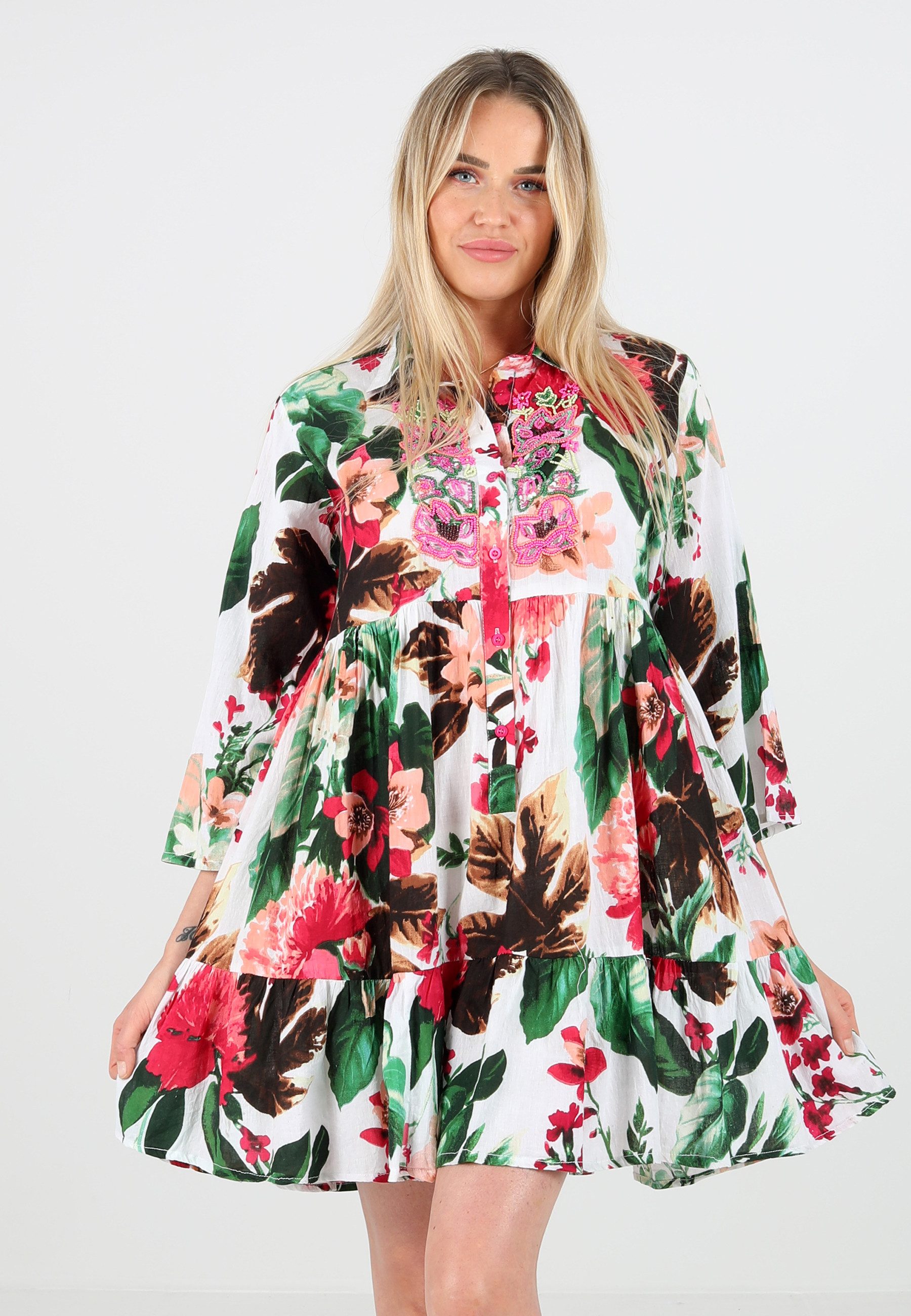 YC Fashion & Style Tunikakleid Geblümte günstig online kaufen